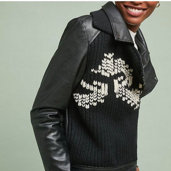 Anthropologie Jackets & Blazers - Ett:twa by Anthropologie Vegan Leather Moto Jacket Size XS